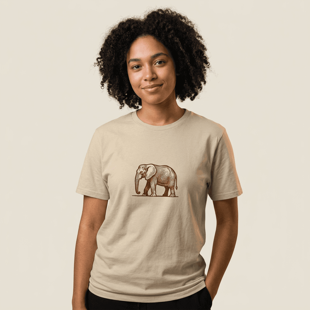 Parallel Pachyderm Linocut